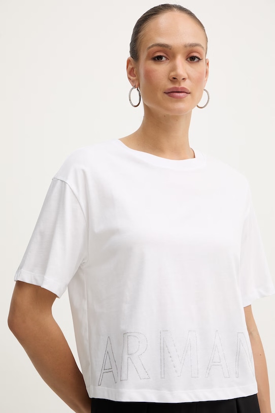 Armani Exchange t-shirt bawełniany biały XW001709.AF17172