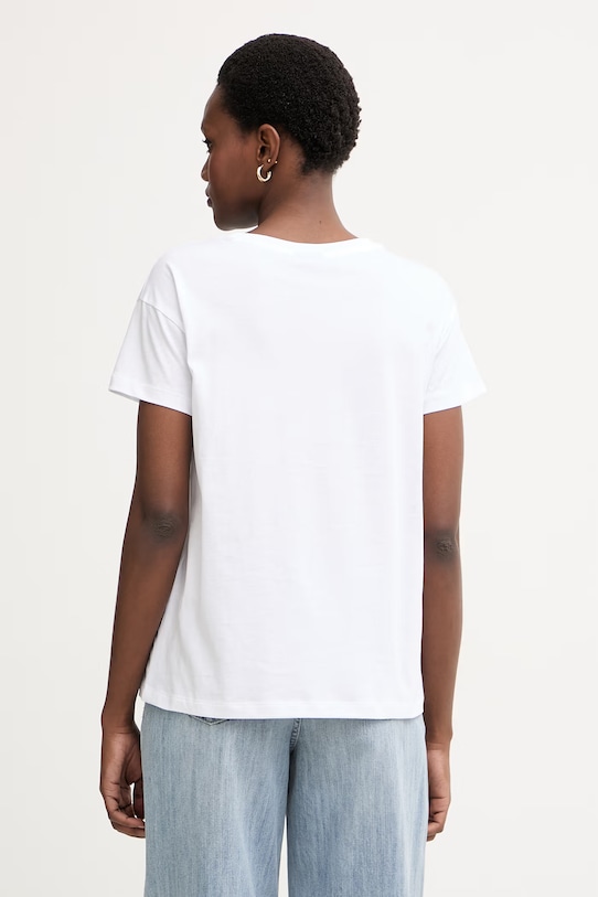 Odjeća Armani Exchange majica za žene od pamuka XW001712.AF10356 bijela