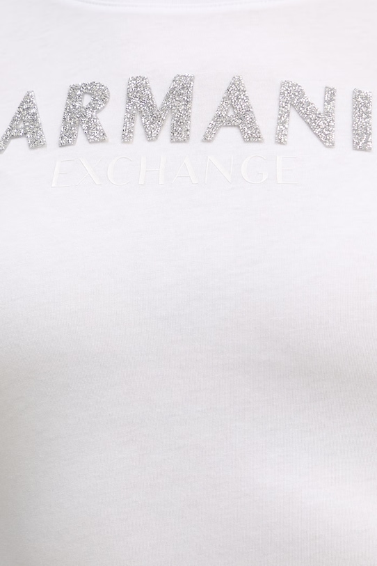 Памучна тениска Armani Exchange XW002106.AF10356 бял