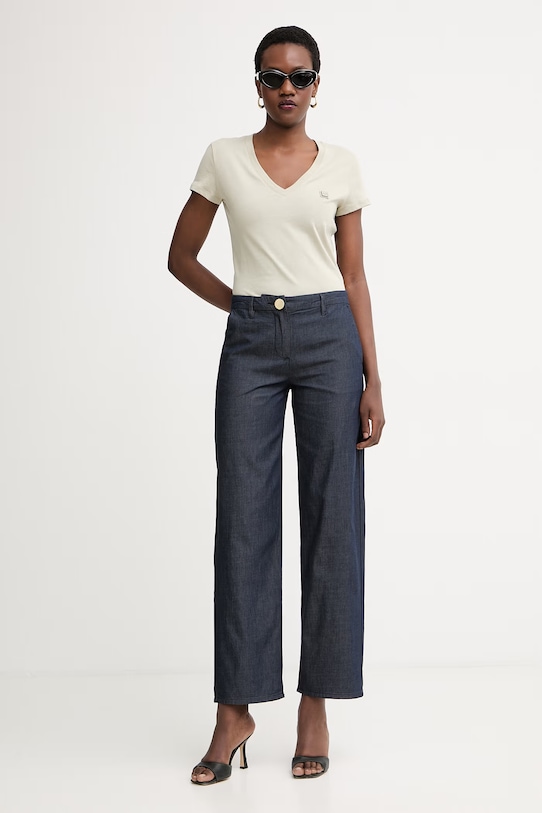 Armani Exchange тениска дамска от памук XW002292.AF10356 бежов SS26