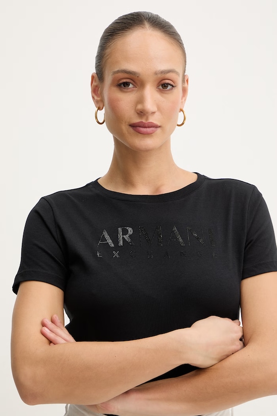 Дрехи Памучна тениска Armani Exchange XW002294.AF17172 черен