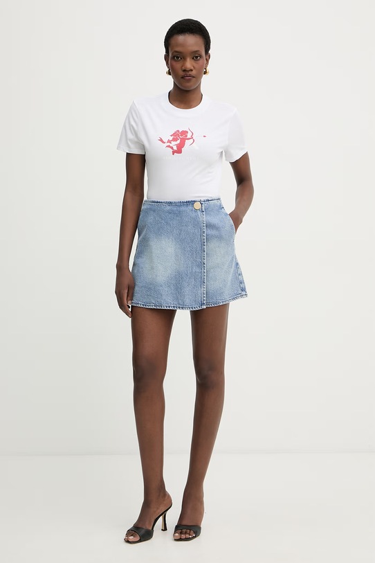 Armani Exchange kratka majica ženska bombažna XW002296.AF17172 bela SS26