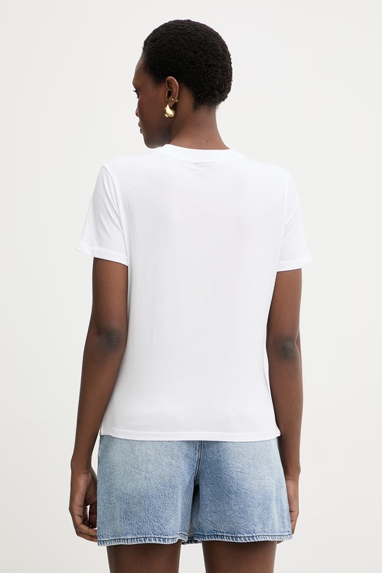 Odzież Armani Exchange t-shirt damski bawełniany XW002296.AF17172 biały