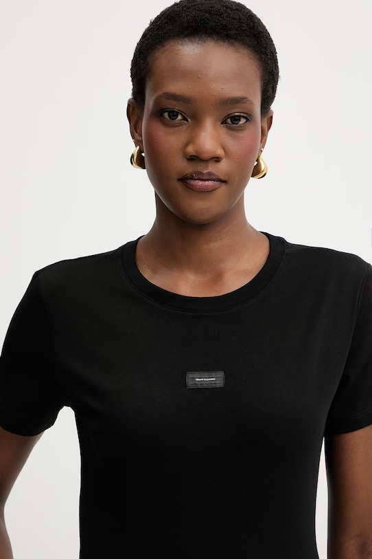 Armani Exchange t-shirt bawełniany czarny XW002316.AF10358
