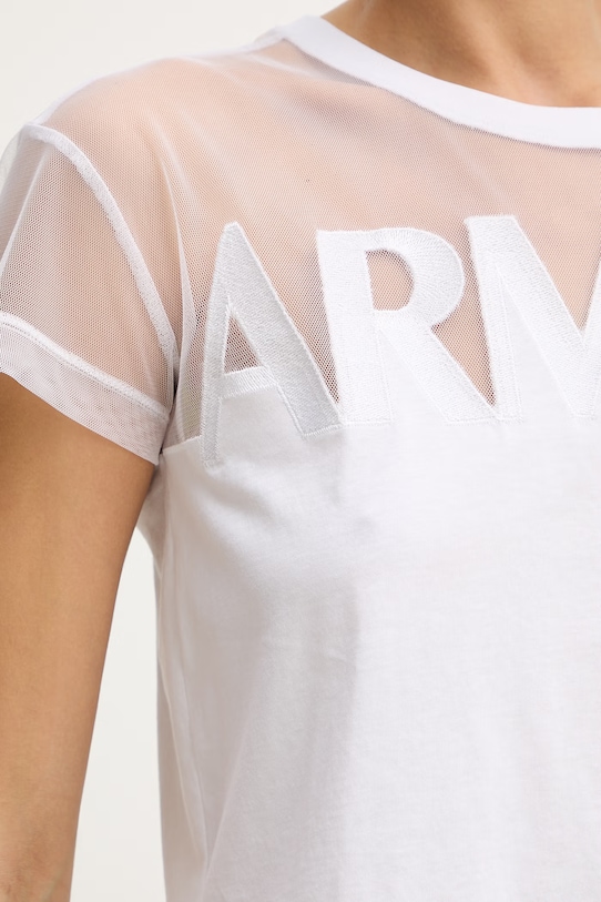 Памучна тениска Armani Exchange XW002332.AF10356 бял