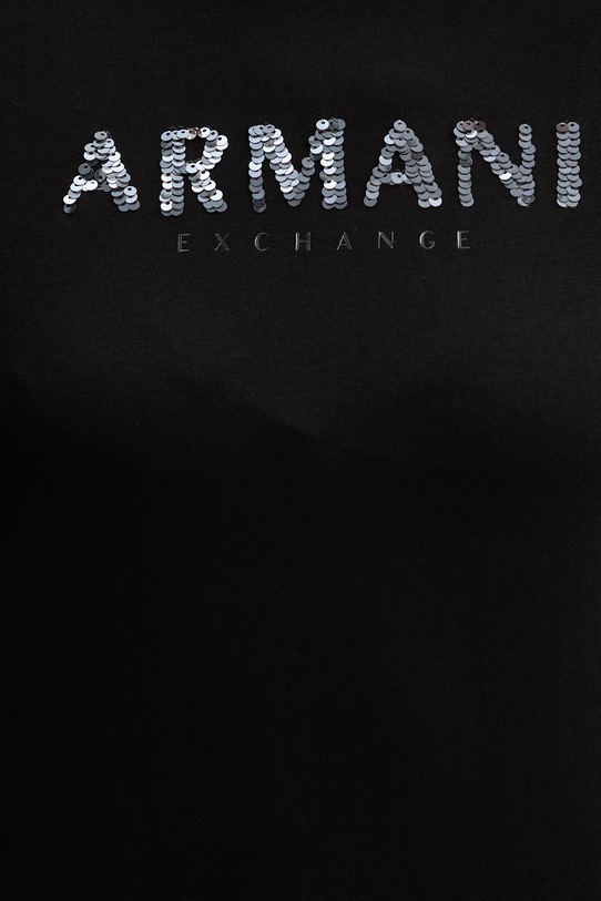 Памучна тениска Armani Exchange черен XW002340.AF10358