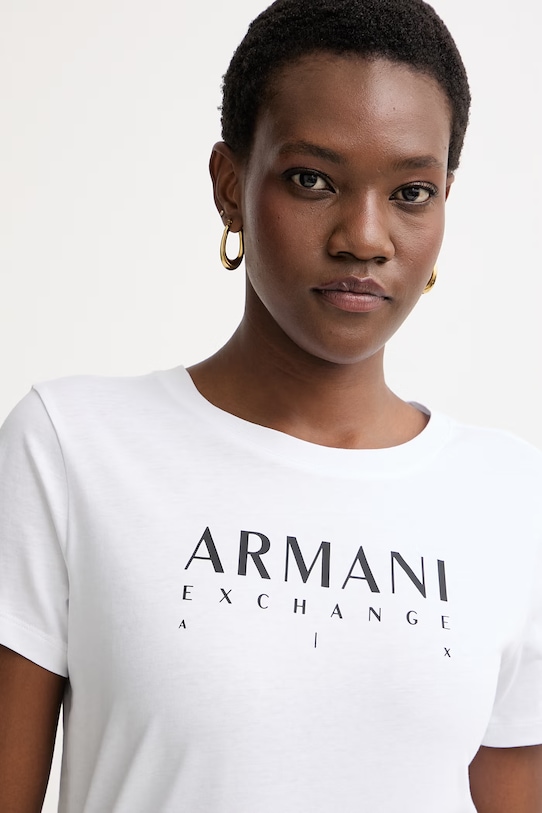 Armani Exchange tričko dámske bavlnené biela XW002345.AF10356