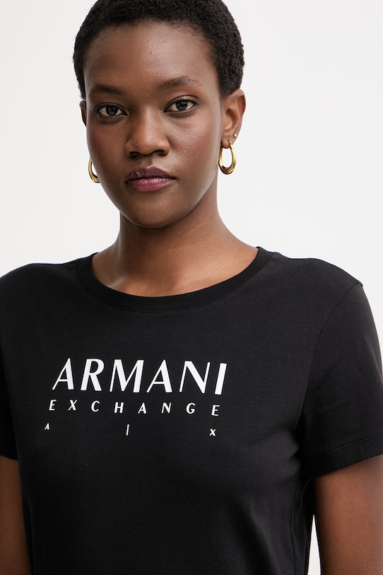 Armani Exchange tričko dámske bavlnené čierna XW002345.AF10356