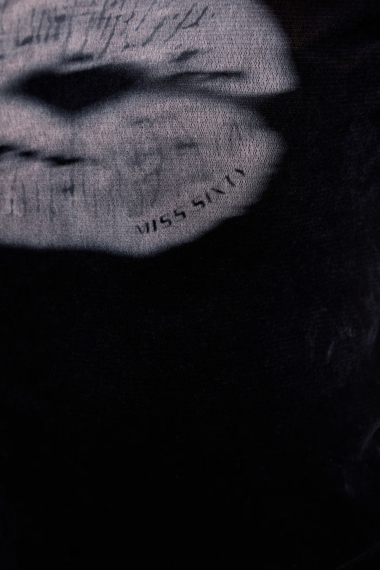 Miss Sixty maglietta in velluto 6M1SJ34300 blu navy