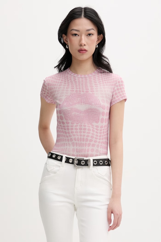 Miss Sixty T-shirt damski różowy 6M1SJ34600