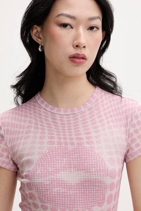 Miss Sixty T-shirt damski różowy 6M1SJ34600