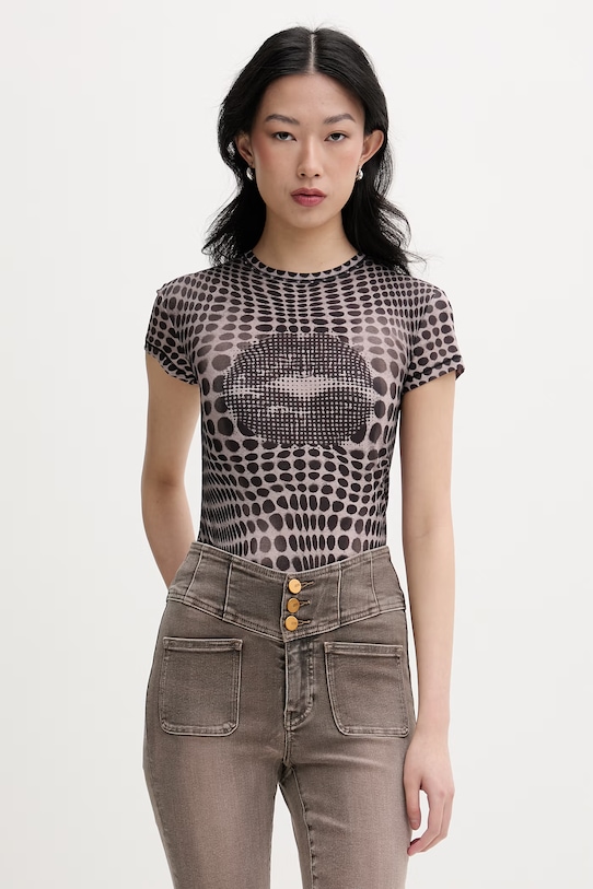 Miss Sixty T-shirt damski czarny 6M1SJ34600