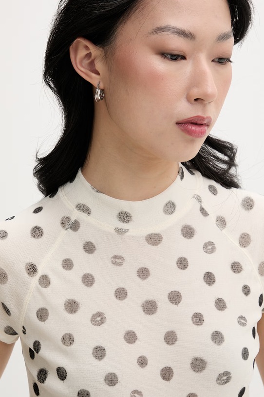 Miss Sixty T-shirt damski beżowy 6M1SJ34900