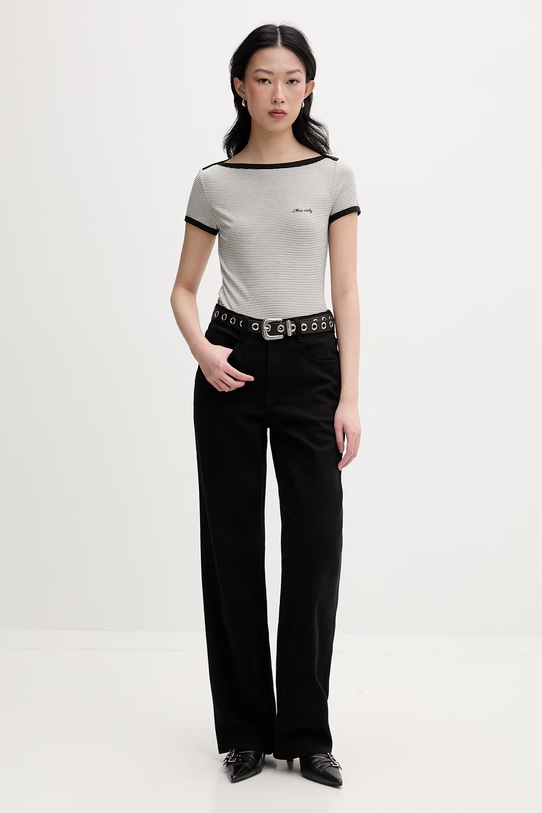 Miss Sixty T-shirt damski z lyocellem 6M1SJ70410 czarny SS26