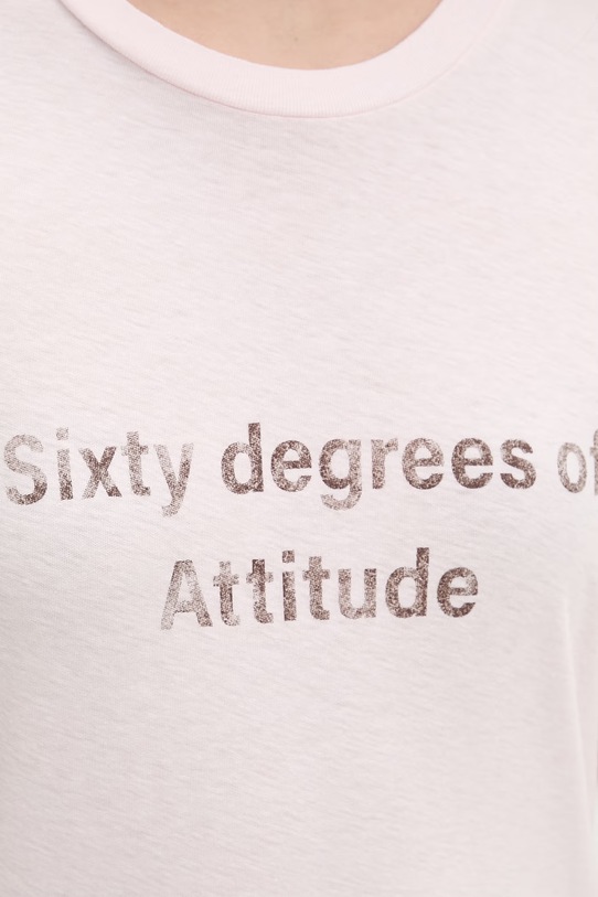 Miss Sixty T-shirt damski z bawełną 6M1SJ72110 różowy