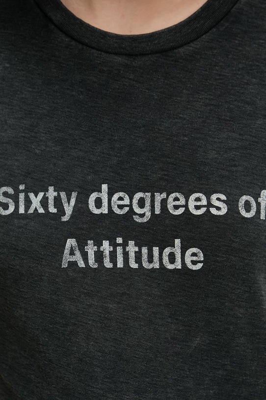 Miss Sixty T-shirt damski z bawełną 6M1SJ72110 czarny