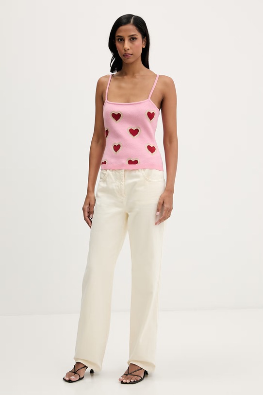 Never Fully Dressed top NFDKN817 różowy SS26