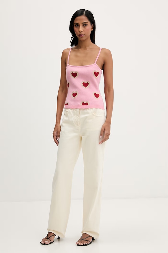 Never Fully Dressed top NFDKN817 różowy SS26