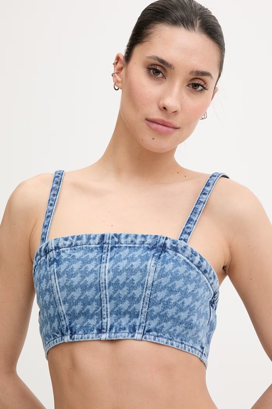 Perfect Moment κροπ τοπ γυναικείο ντένιμ μπλε W8000319