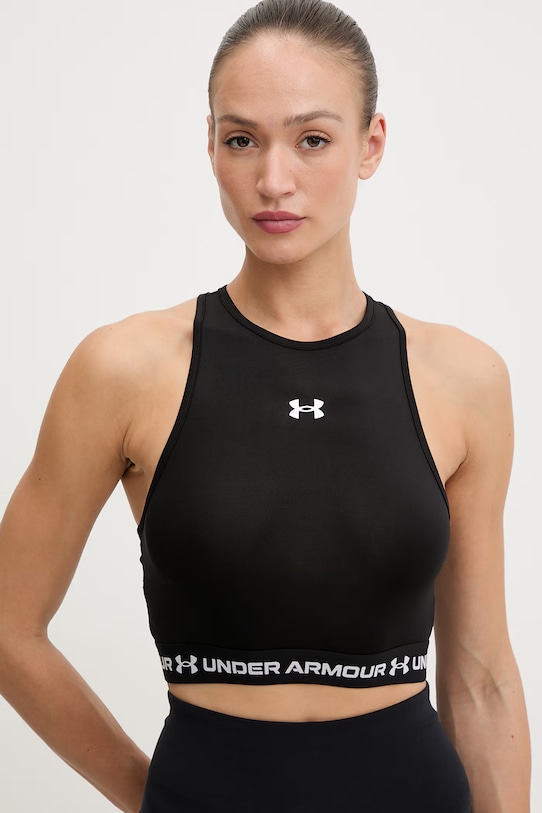 Under Armour top treningowy damski HeatGear czarny 6010007