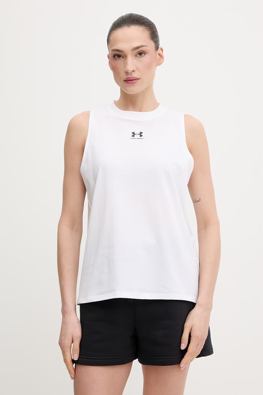 Top Under Armour Rival Muscle Tank στάμπα λευκό 1383659