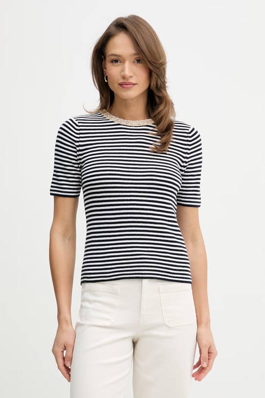 OUI t-shirt pozostałe granatowy 96490