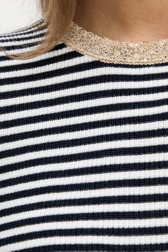 OUI t-shirt 96490 granatowy