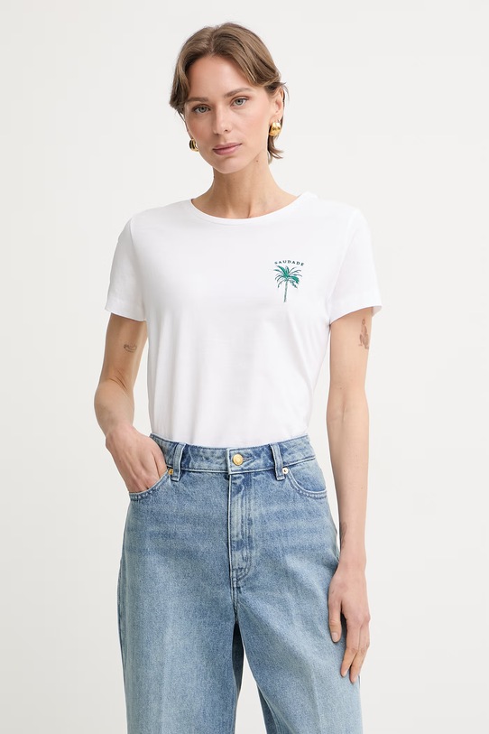 BOSS Orange t-shirt damski bawełniany C Elove 4 biały 50559077