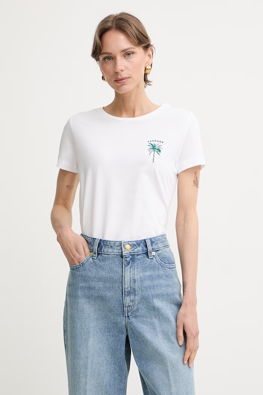 BOSS Orange t-shirt damski bawełniany C Elove 4 biały 50559077