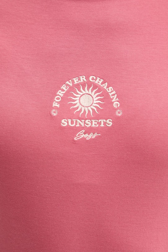 BOSS Orange t-shirt damski bawełniany C Elove 4 50559077 różowy