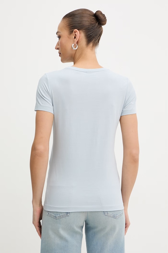 Odzież BOSS Orange t-shirt damski bawełniany C Elove 4 50559077 niebieski