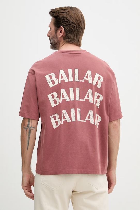 BOSS Orange t-shirt damski bawełniany C Eboys 2 bordowy 50559078