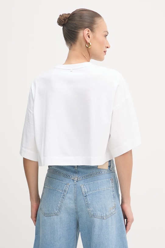 Oblečenie BOSS Orange oversize tričko dámske s bavlnou C Ephilas 2 50561392 biela