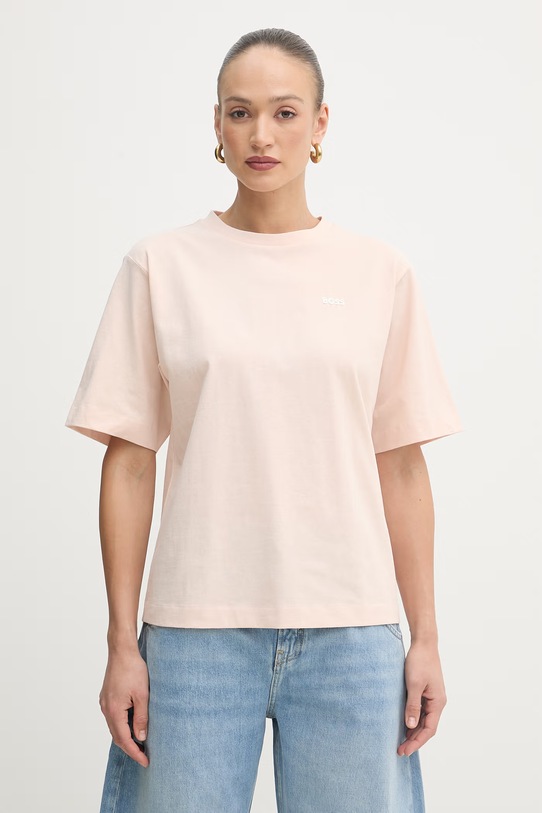 BOSS Orange t-shirt damski bawełniany C Eregular 6 pomarańczowy 50568699