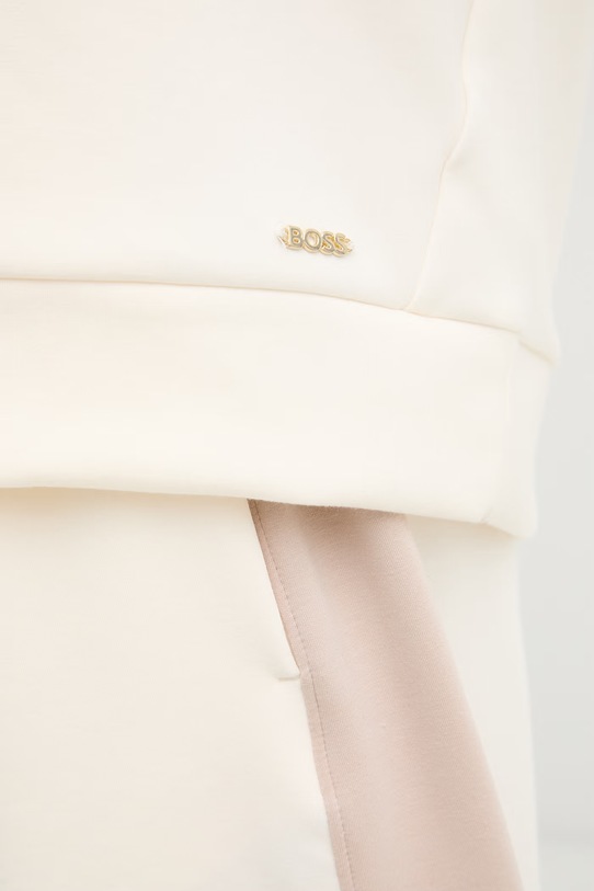 BOSS bluza lounge damska z modalem Mirage_Top H. 50561076 beżowy