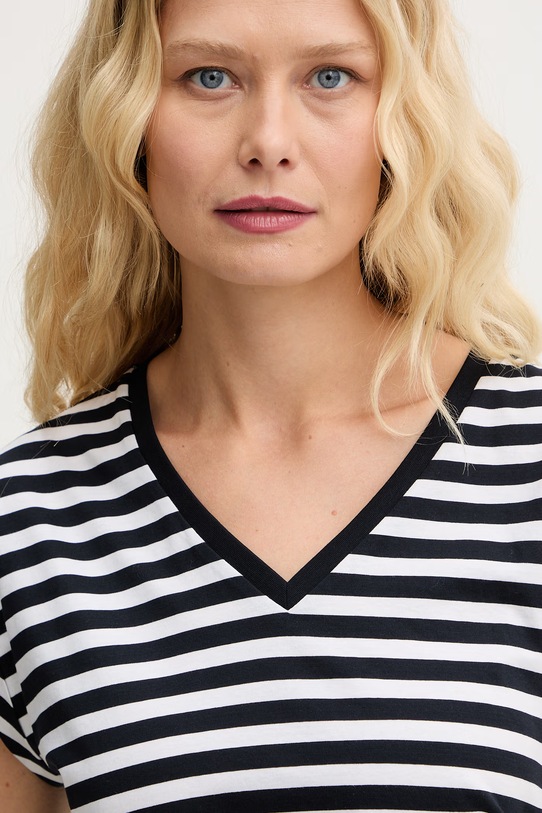 BOSS t-shirt damski bawełniany granatowy 50559168