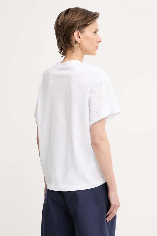 Odzież BOSS T-shirt damski z bawełną Elne2 50560987 biały