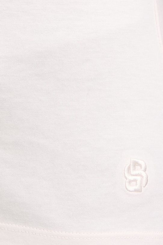 BOSS tricou basic pentru femei cu amestec de mătase Evyta 50561508 roz