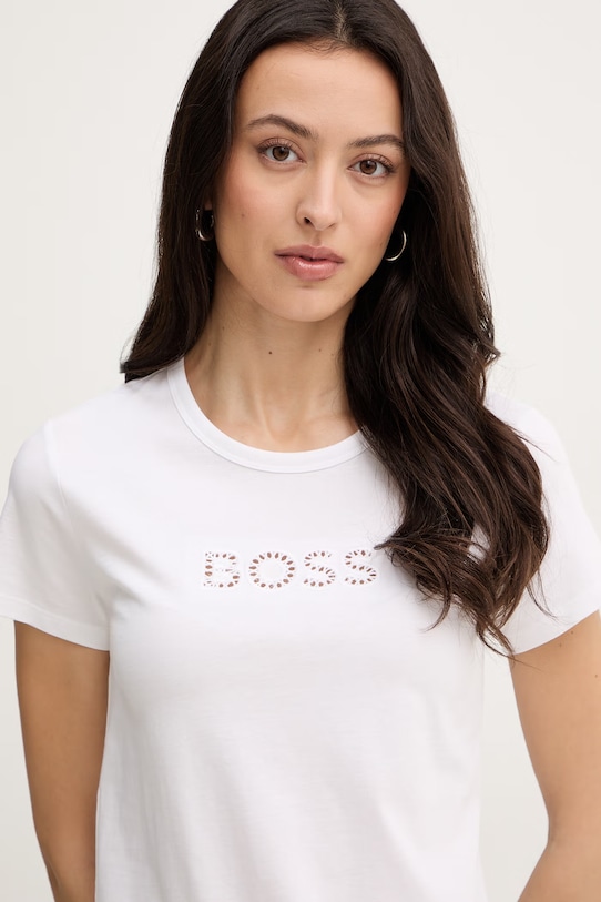 BOSS t-shirt bawełniany Eventsa11 biały 50562055