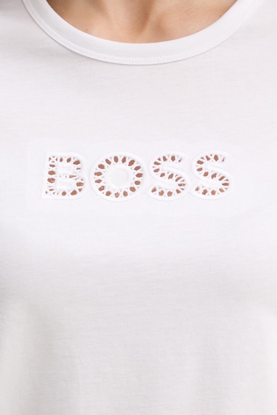 BOSS t-shirt bawełniany Eventsa11 50562055 biały
