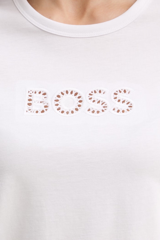BOSS t-shirt bawełniany Eventsa11 50562055 biały