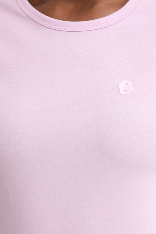 Хлопковая футболка BOSS Eventsa11 50562055 розовый