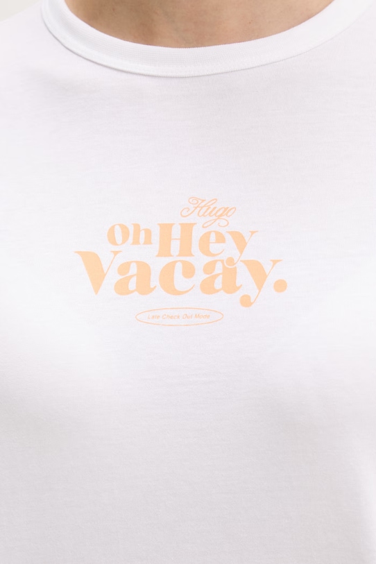 HUGO Blue dámske bavlnené Dichroma_B 50560769 biela