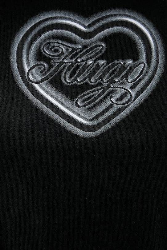 HUGO Blue dámská bavlněná Dichroma_B 50560769 černá