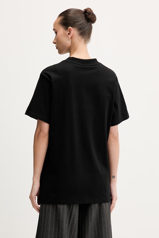 Ρούχα HUGO μπλε T-shirt γυναικείο βαμβακερό Vintage Tee_B_8 50560770 μαύρο