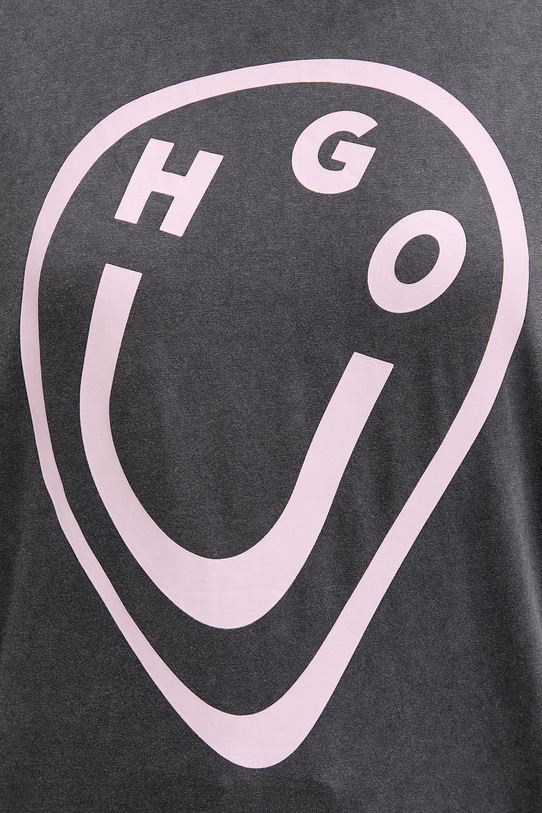 HUGO Blue футболка жіноча бавовняна Oversized_Tee_B 50560783 сірий