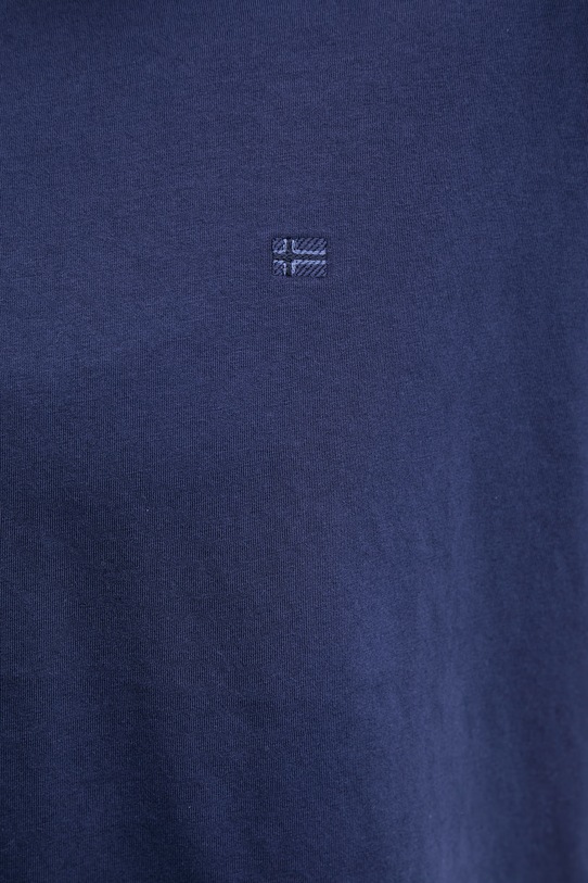 Napapijri t-shirt bawełniany AURORA NP0A4HF4B2Q1 granatowy