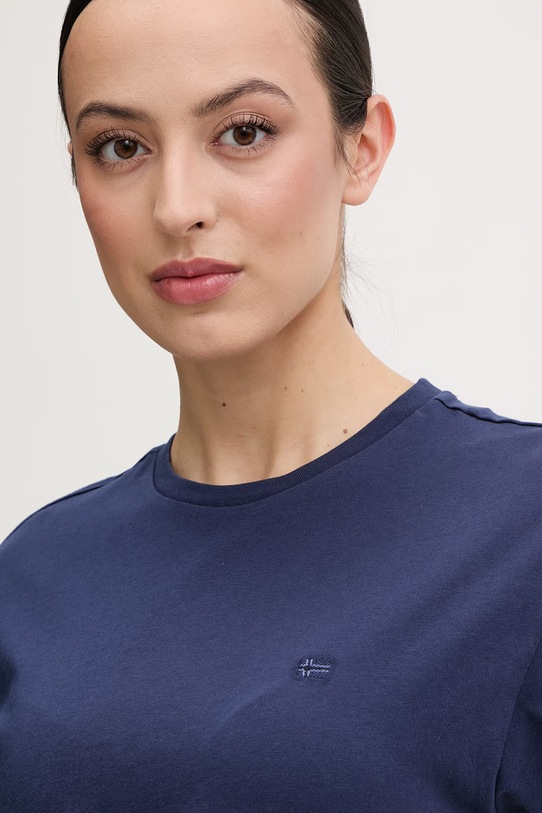 Napapijri t-shirt damski bawełniany AURORA granatowy NP0A4I5GB2Q1