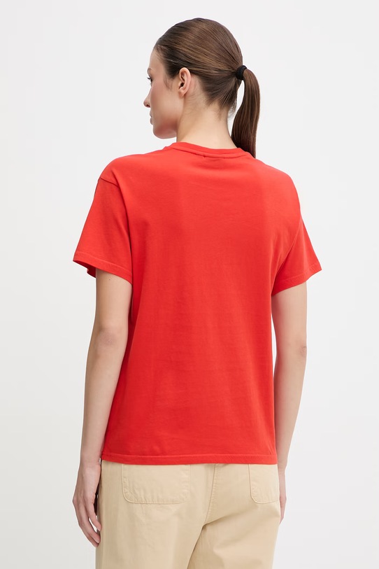 Odzież Napapijri t-shirt bawełniany AURORA NP0A4I5GRAU1 czerwony