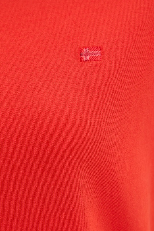 Napapijri t-shirt bawełniany AURORA NP0A4I5GRAU1 czerwony